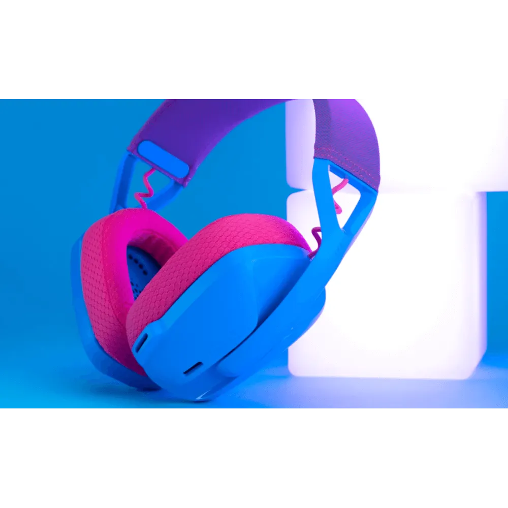  אוזניות אלחוטיות צבע כחול דגם Logitech G435 Wireless 