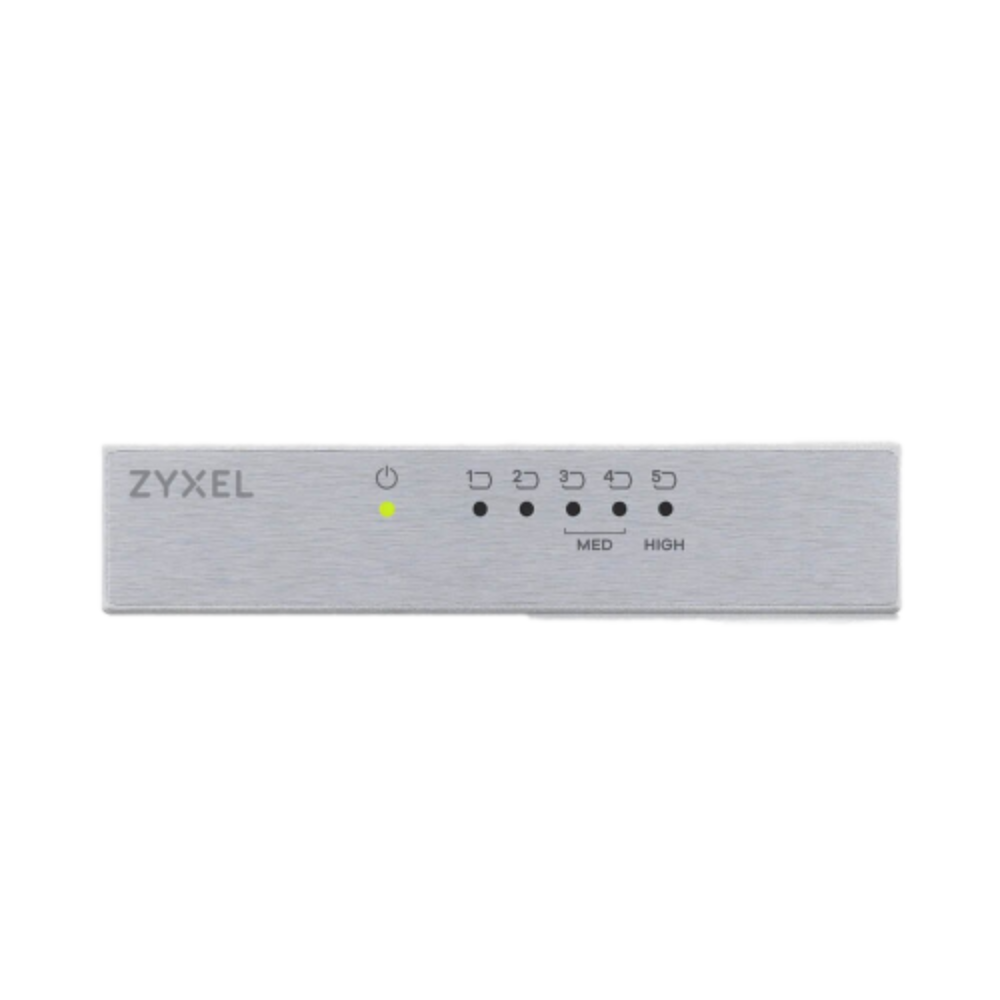  Zyxel‏ ‏GS-105B ‎‏ מתג מתכתי 5 פורטים 