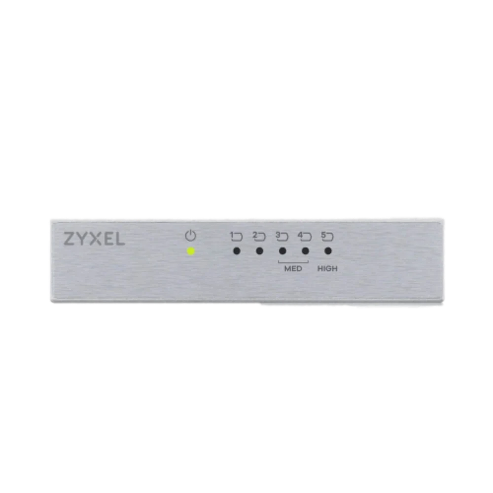  Zyxel‏ ‏GS-105B ‎‏ מתג מתכתי 5 פורטים 