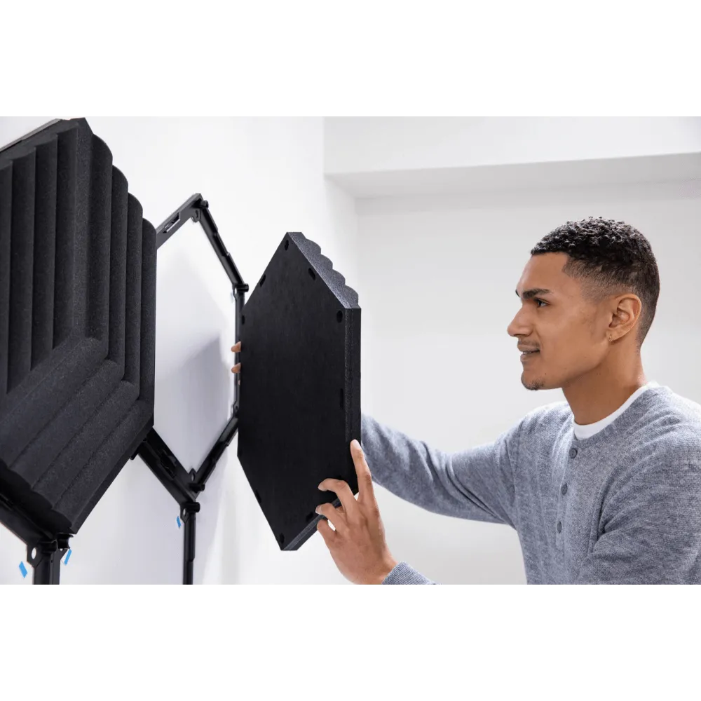  תוספת אקוסטיקה לחדר ELGATO WAVE PANELS - שחור 