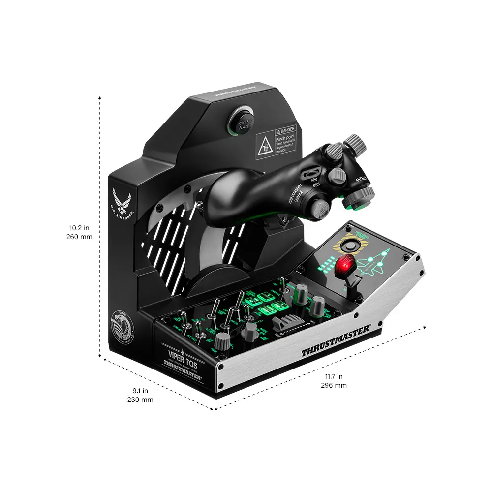  מערכת מצערת ממתכת- Thrustmaster Viper TQS Mission Pack ל-PC 