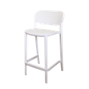  כסא בר דגם NUTA מבית GABER בצבע לבן 68CM 