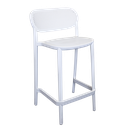  כסא בר דגם NUTA מבית GABER בצבע לבן 68CM 
