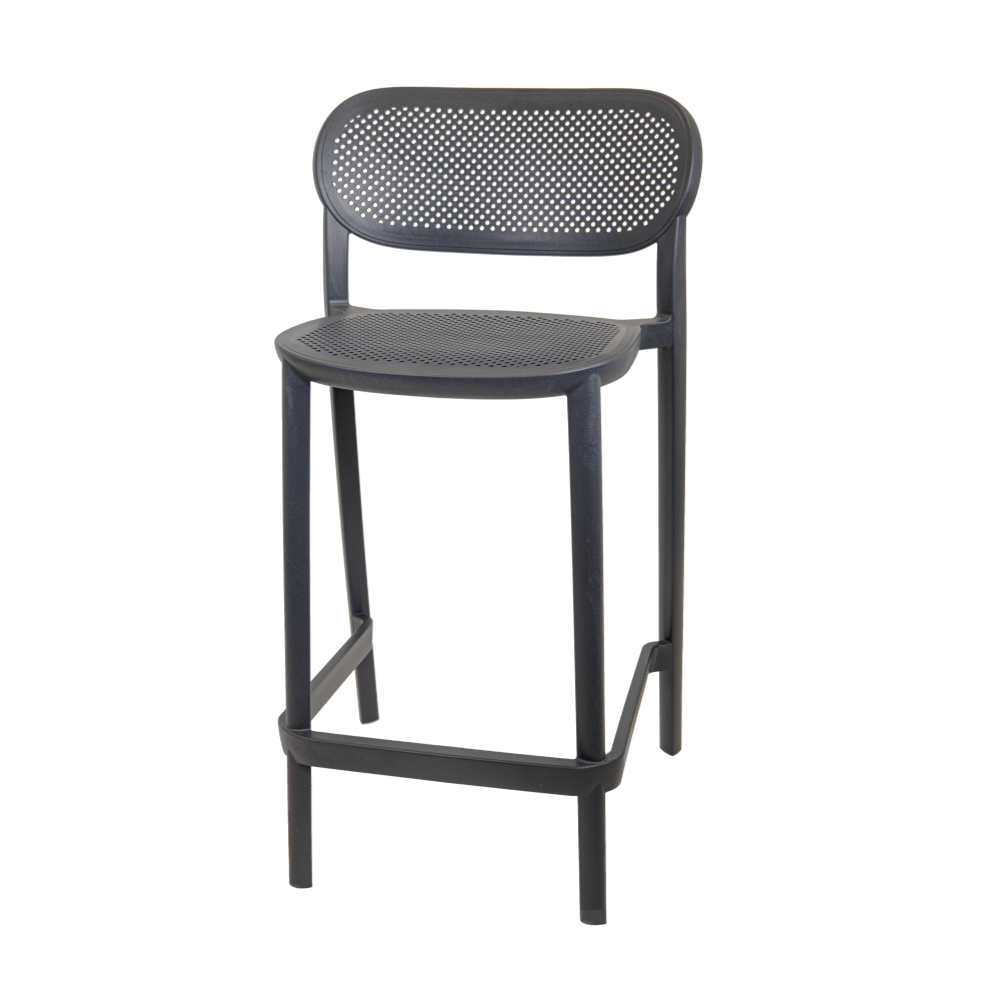  כסא בר דגם NUTA מבית GABER בצבע אפור כהה 68CM 