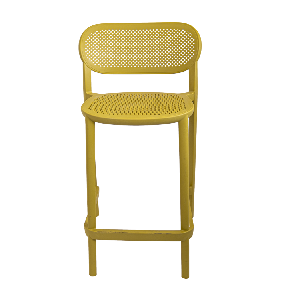  כסא בר דגם NUTA מבית GABER בצבע ליים 68CM 