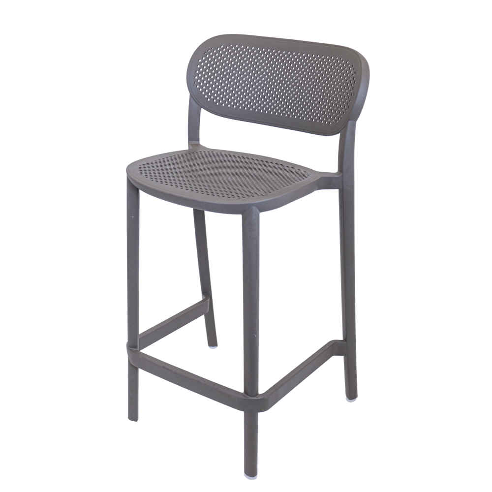  כסא בר דגם NUTA מבית GABER בצבע אפור בהיר 68CM 