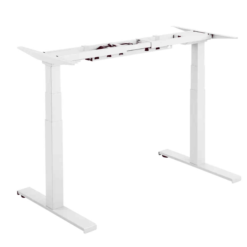  באנדל שולחן חשמלי בעל 2 מנועים בצבע לבן + פלטה 1.50*0.75 מבית LUMI 