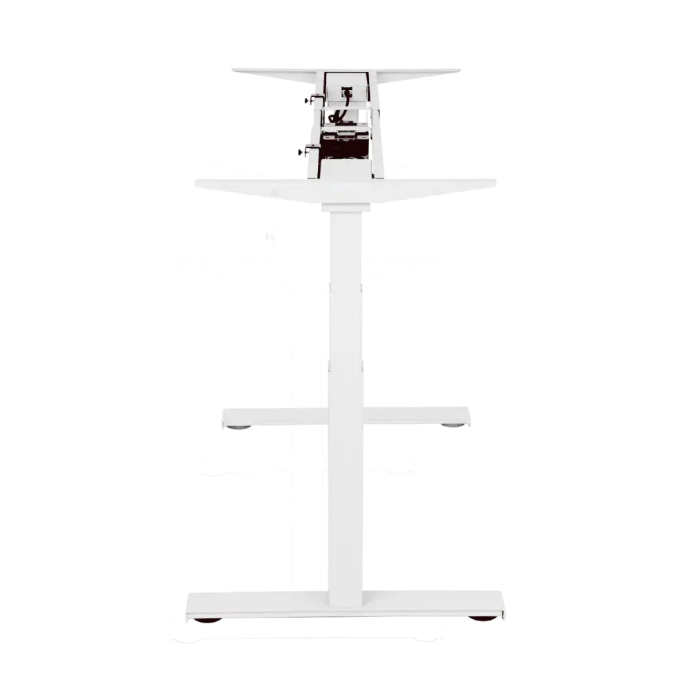  באנדל שולחן חשמלי בעל 2 מנועים בצבע לבן + פלטה 1.50*0.75 מבית LUMI 