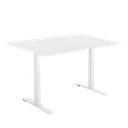  באנדל שולחן חשמלי בעל 2 מנועים בצבע לבן + פלטה 1.50*0.75 מבית LUMI 