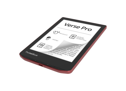  ספר אלקטרוני POCKETBOOK 6" VERSE PRO אדום 