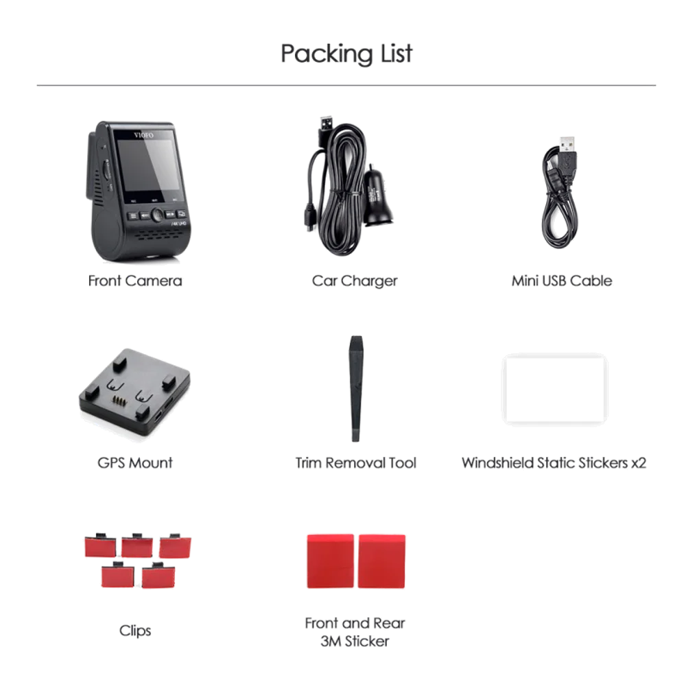  מצלמת דרך VIOFO A129 PRO WIFI 4K WITH GPS 