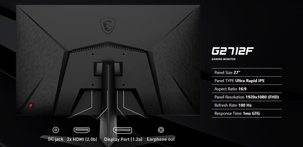 מסך מחשב  MSI G2712F FLAT IPS FHD 