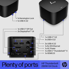 HP Thunderbolt Dock 280W G4 דוקינג 