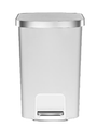  פח רגלית EKO6255 50L NEW HANA לבן 