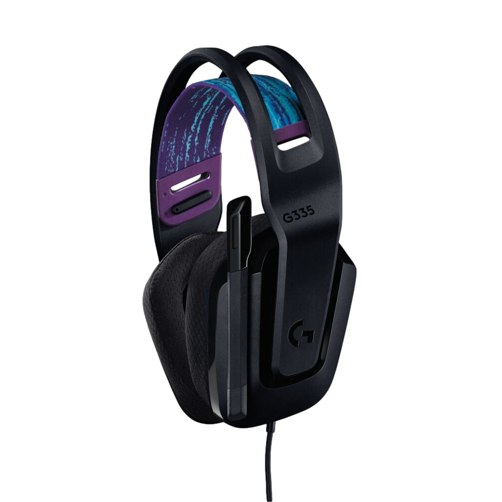  אוזניות גיימינג חוטיות LOGITECH G335 בצבע שחור 
