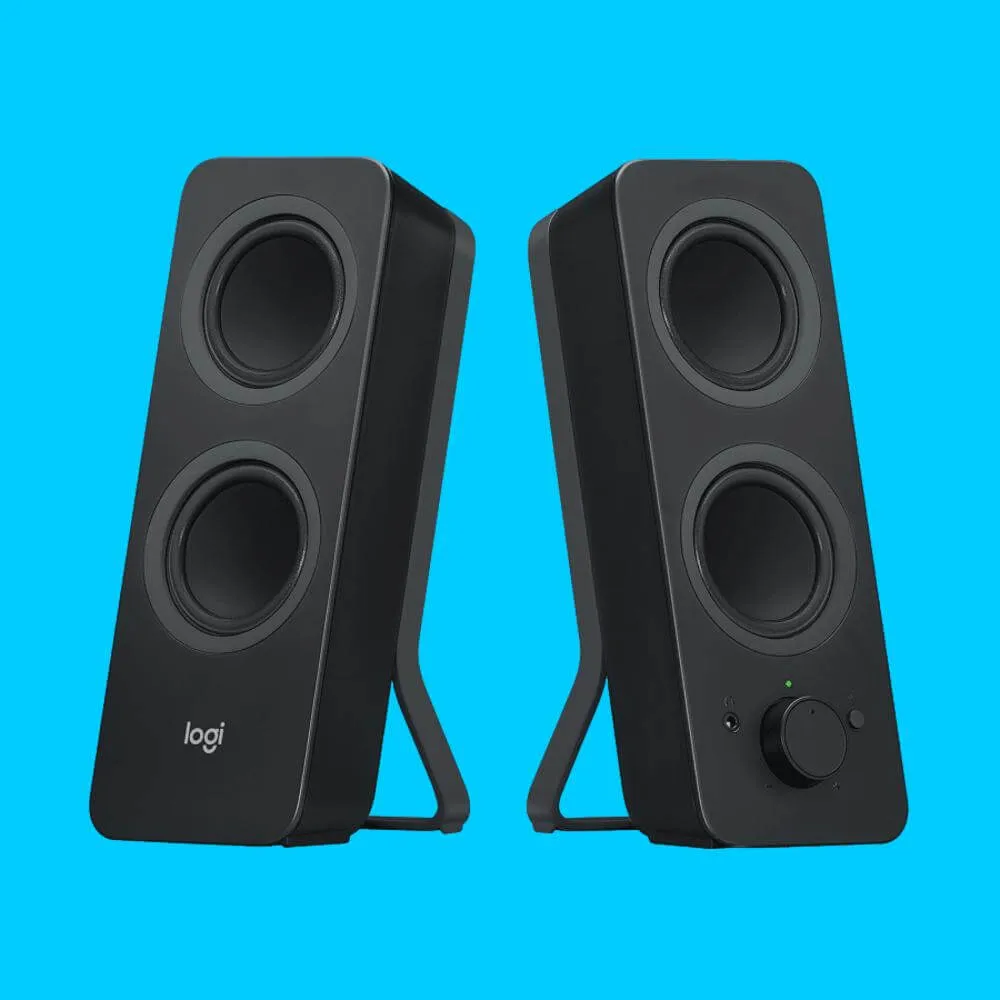  רמקולי סטריאו בלוטוס Z207 למחשב מבית Logitech שחור 