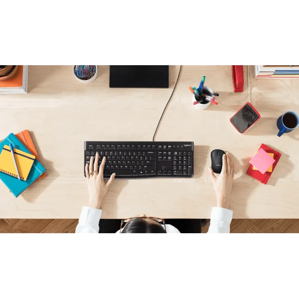  מקלדת Logitech K120 Retail רוסית 