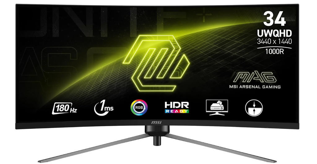 מסך מחשב  MSI MAG345CQR 34" WQHD