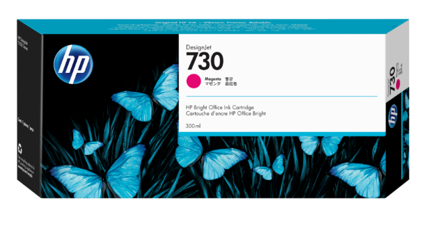 טונר צהוב HP 730 300-ml Yellow