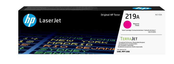 מחסנית טונר LaserJet מקורית ציאן/כחול HP 219A (W2191A)
