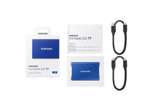  כונן SSD נייד SAMSUNG T7 1.0TB USB3.2 