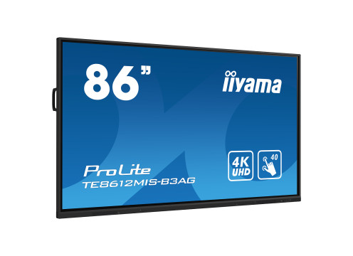  מסך מגע אינטראקטיבי IIYAMA 86" PROLITE VA 4K PURETOUCH-IR 40PT TOUCH 