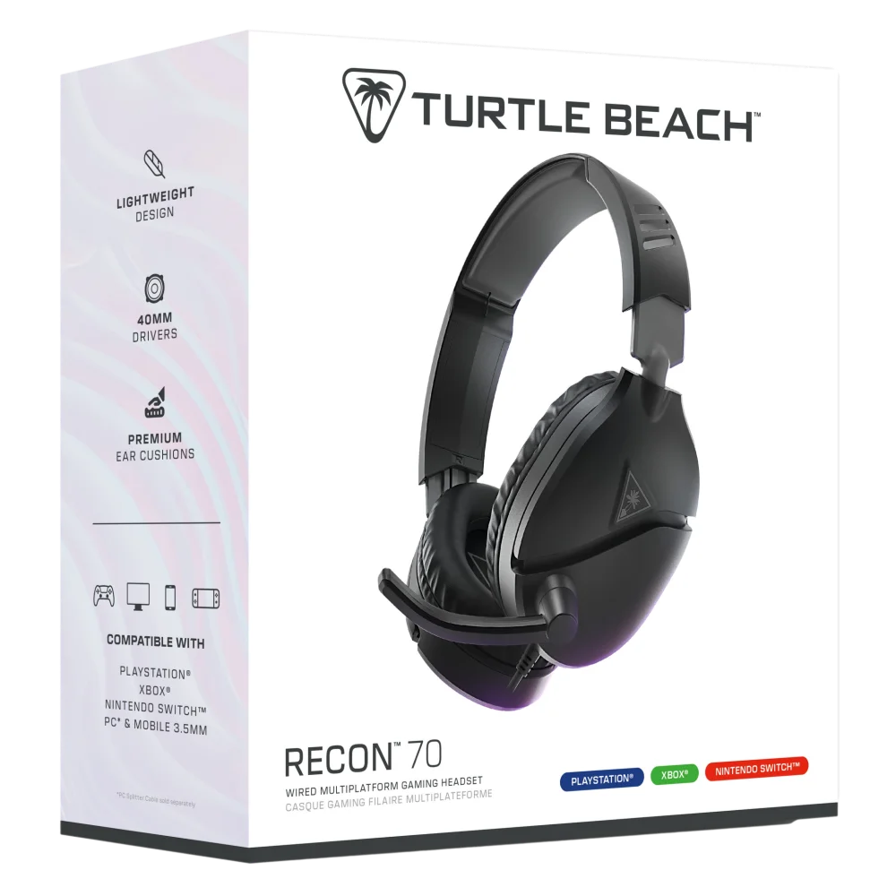  אוזניות גיימינג TURTLE BEACH RECON 70 Multi-Platform 2024 – שחור 