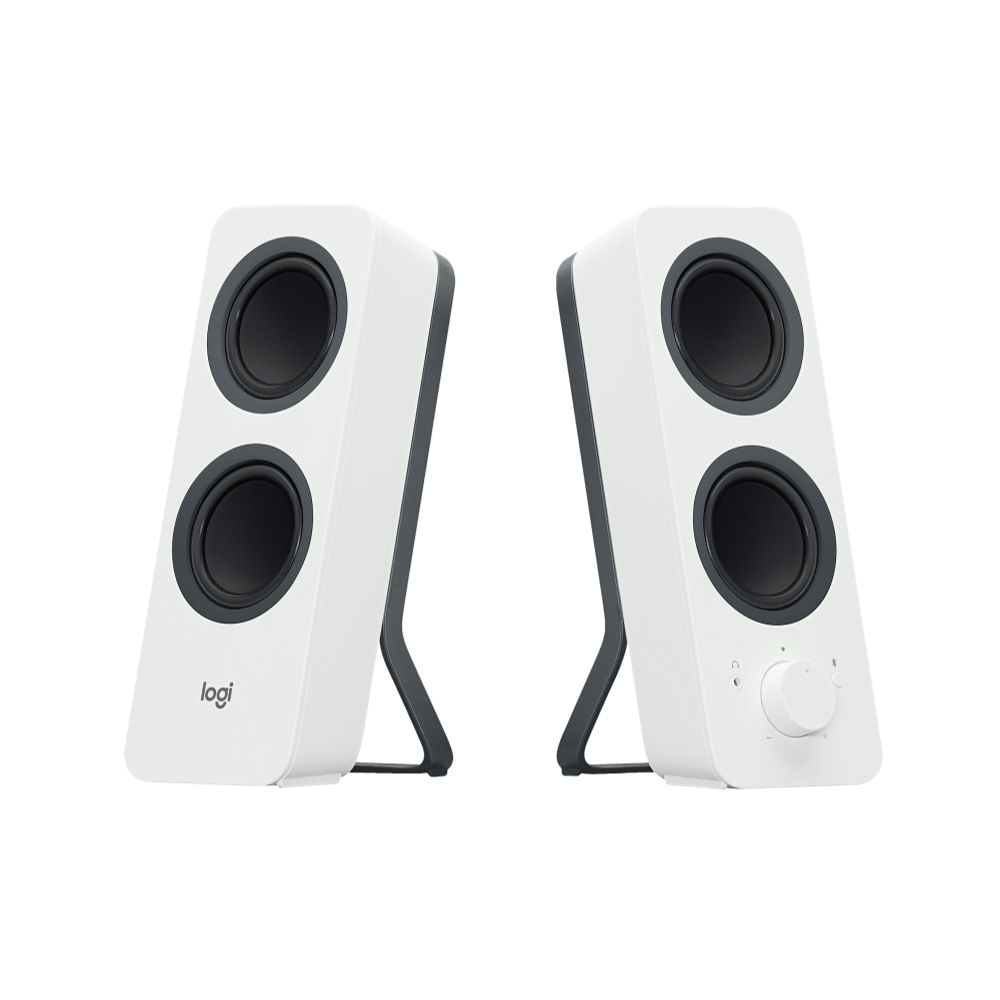  רמקולי סטריאו בלוטוס Z207 למחשב מבית Logitech לבן 