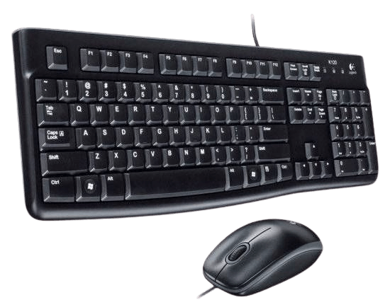  סט מקלדת ועכבר ברוסית Logitech Desktop Set MK120 Retail 