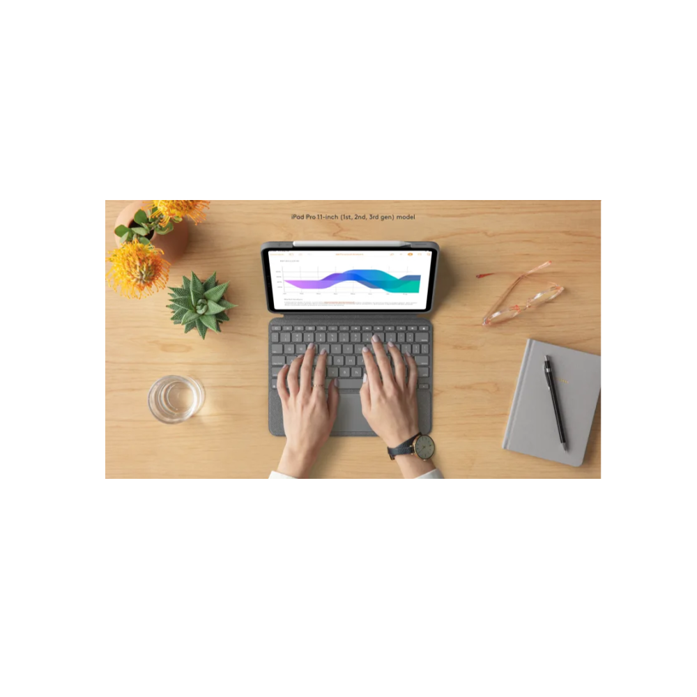  מארז מקלדת Combo Touch LOGITECH 12.9 