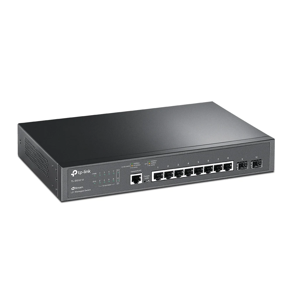  מתג מנוהל TL-SG3210 8P+2G+2SFP L2 