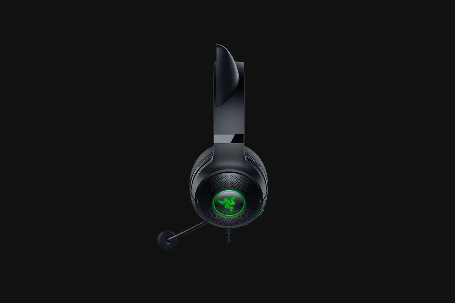  אוזניות חוט’ – RAZER KRAKEN KITTY V2 שחור 