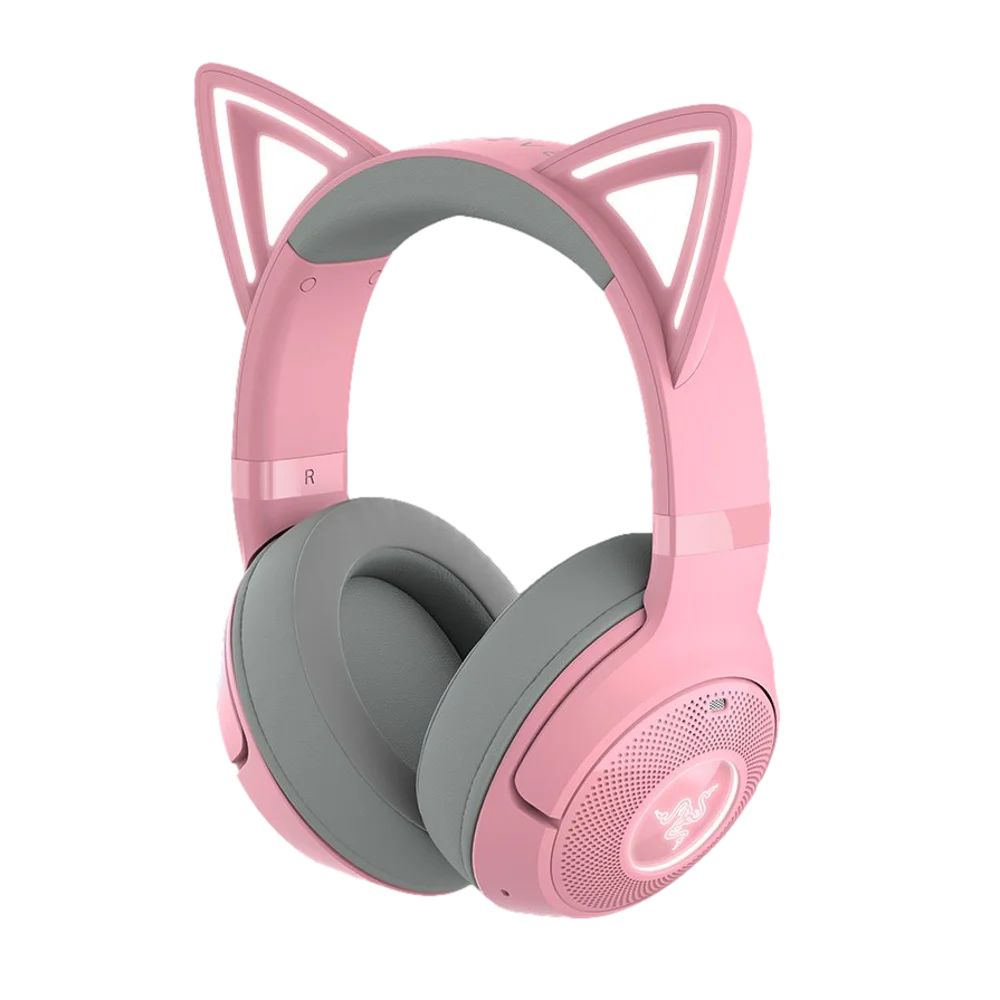  אוזניות – RAZER KRAKEN KITTY BT V2 בצבע ורוד 