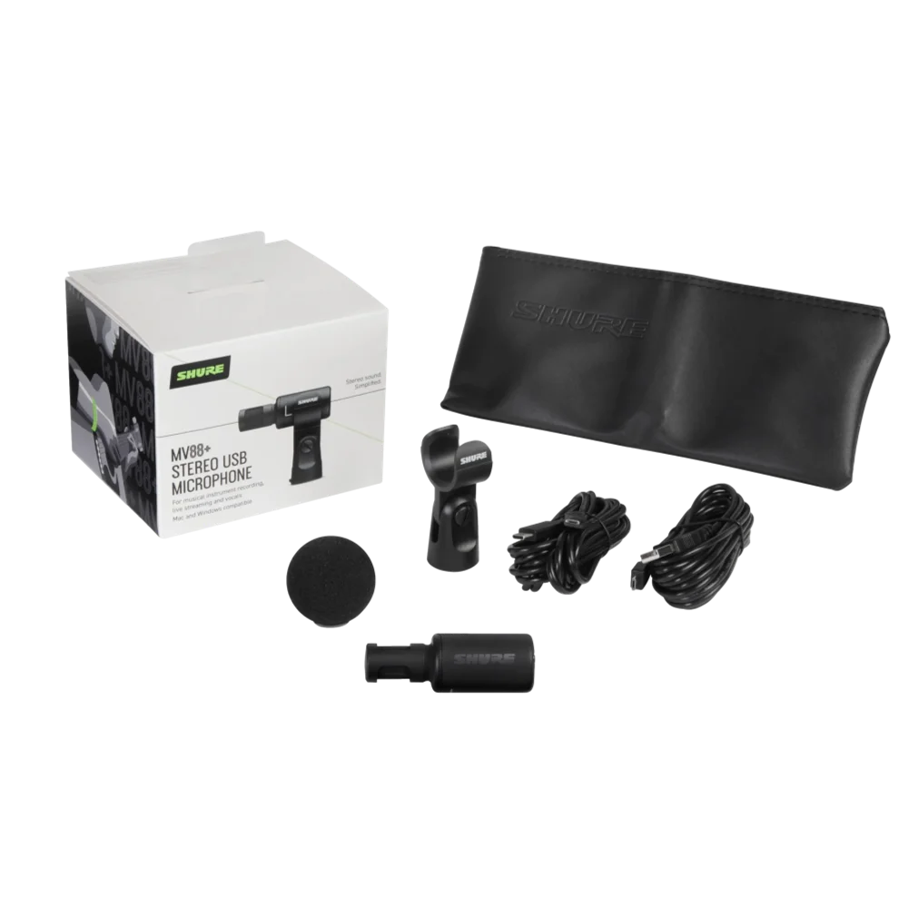  MV88+ Stereo USB מיקרופון סטריאו דינמי מבית SHURE 