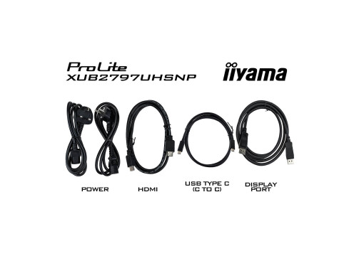  IIYAMA 27" PROLITE 4K 60HZ 4MS USB-C PD96W IPS MONITOR 