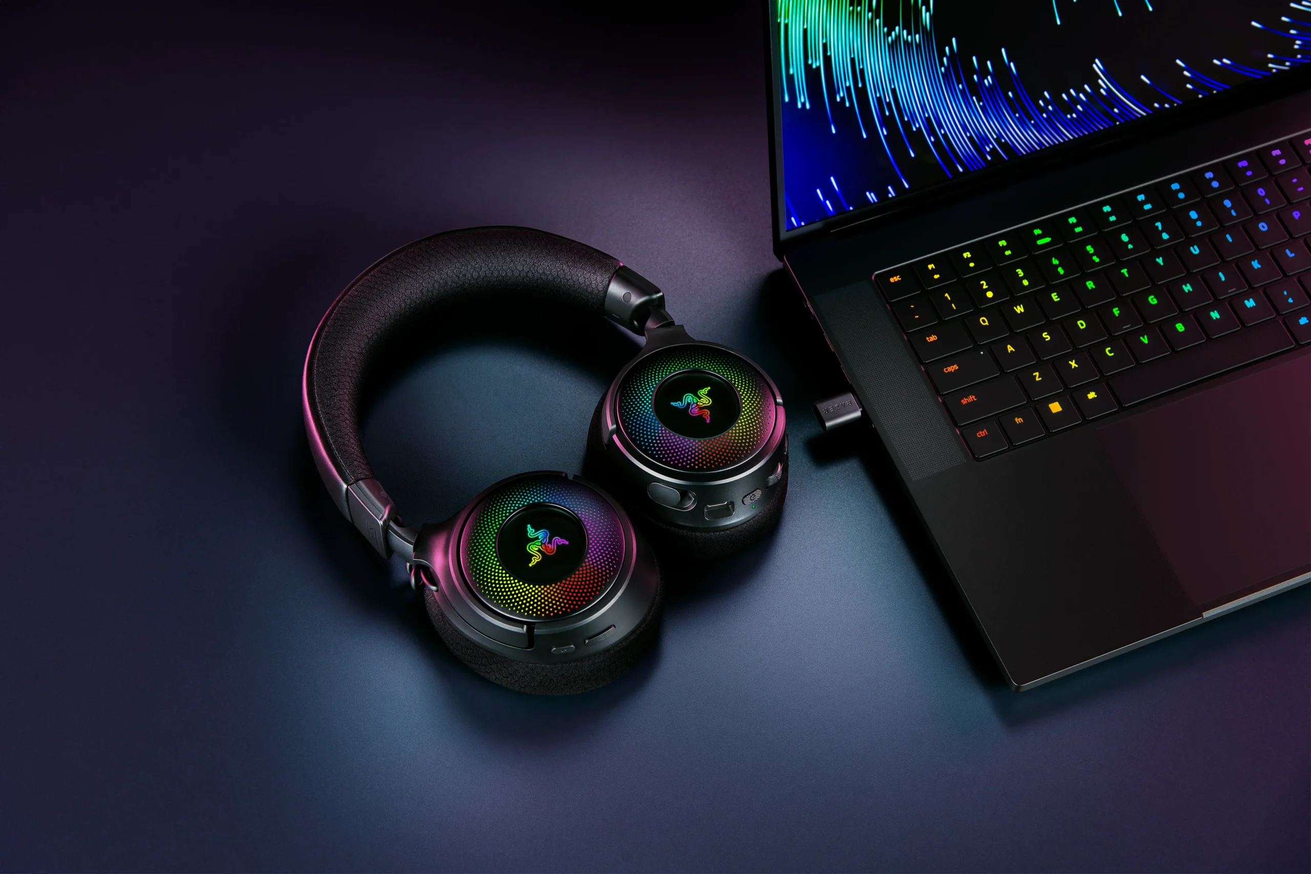  אוזניות אלחוטיות RAZER KRAKEN V4 Wireless RGB 