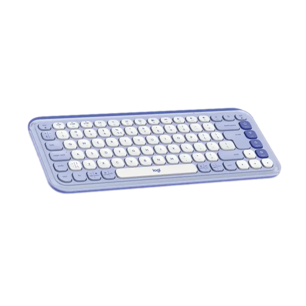  מקלדת אלחוטית בצבע לילך LOGITECH POP ICON KEYS 
