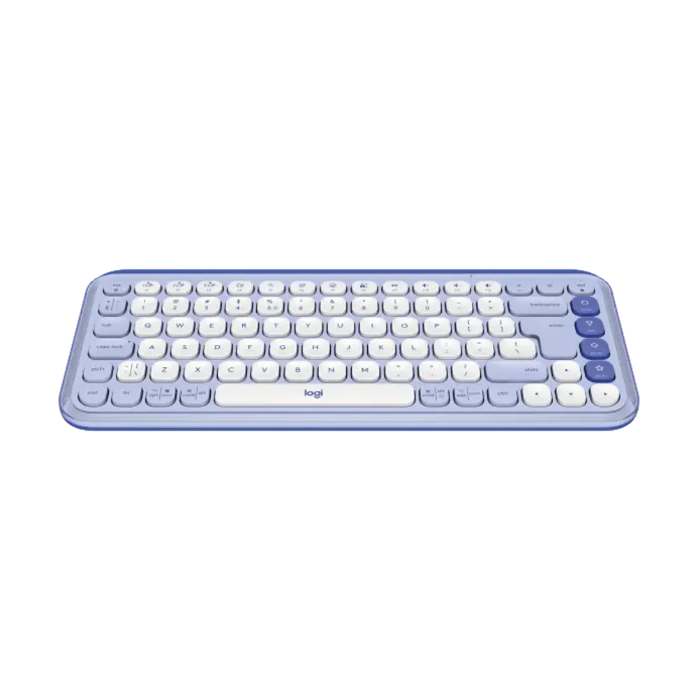  מקלדת אלחוטית בצבע לילך LOGITECH POP ICON KEYS 