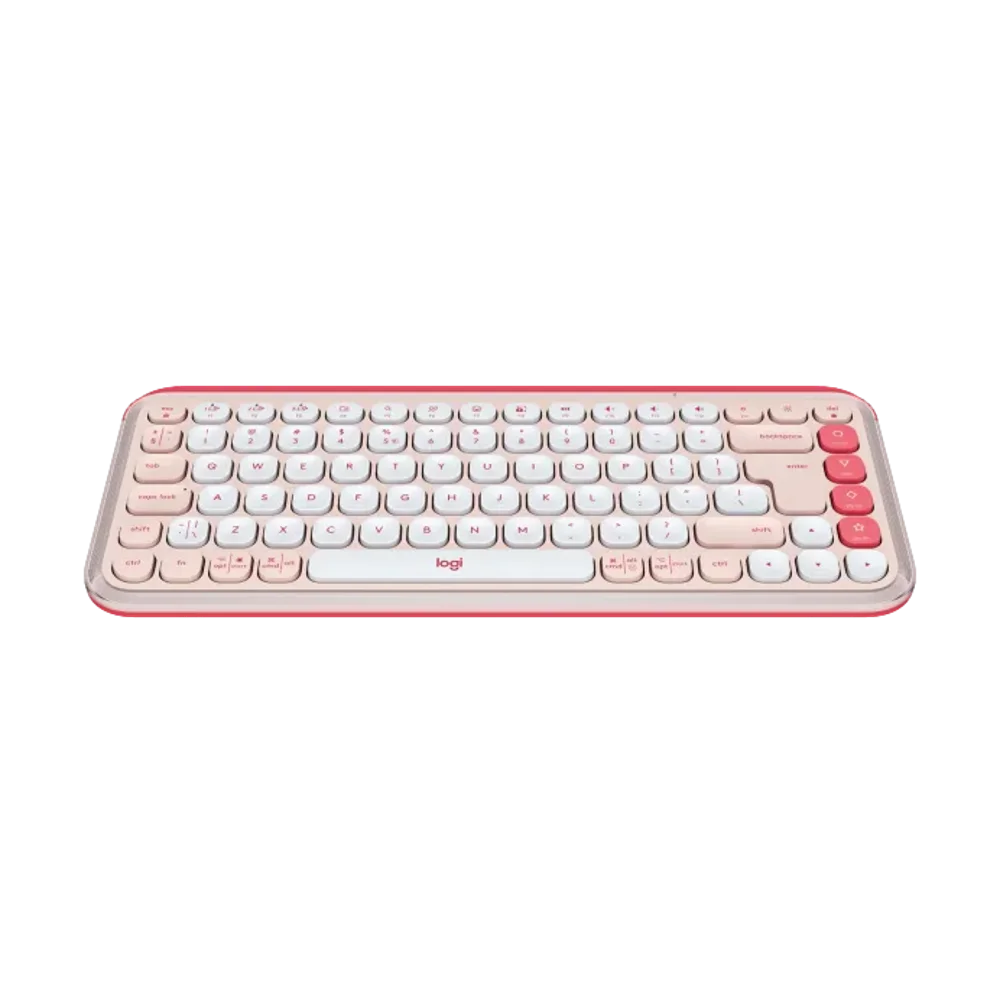  מקלדת אלחוטית בצבע ורוד LOGITECH POP ICON KEYS 