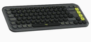  סט מקלדת ועכבר אלחוטיים בצבע גרפיט LOGITECH POP ICON COMBO 