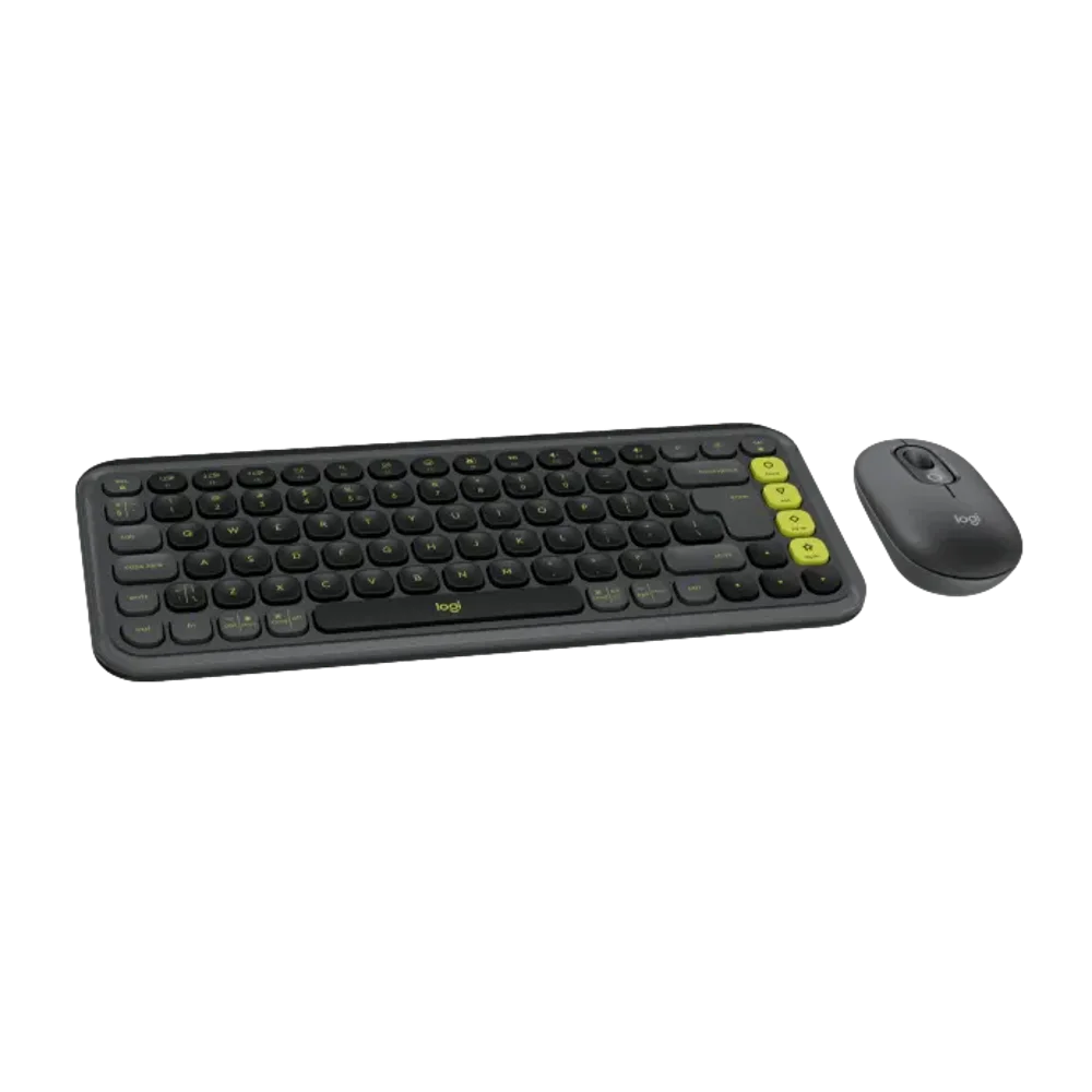  סט מקלדת ועכבר אלחוטיים בצבע גרפיט LOGITECH POP ICON COMBO 