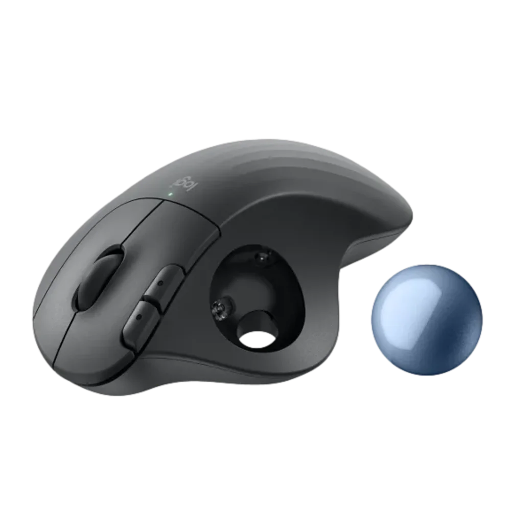  עכבר ארגונומי בצבע גרפיט LOGITECH ERGO M575S WIRELESS TRACKBALL 