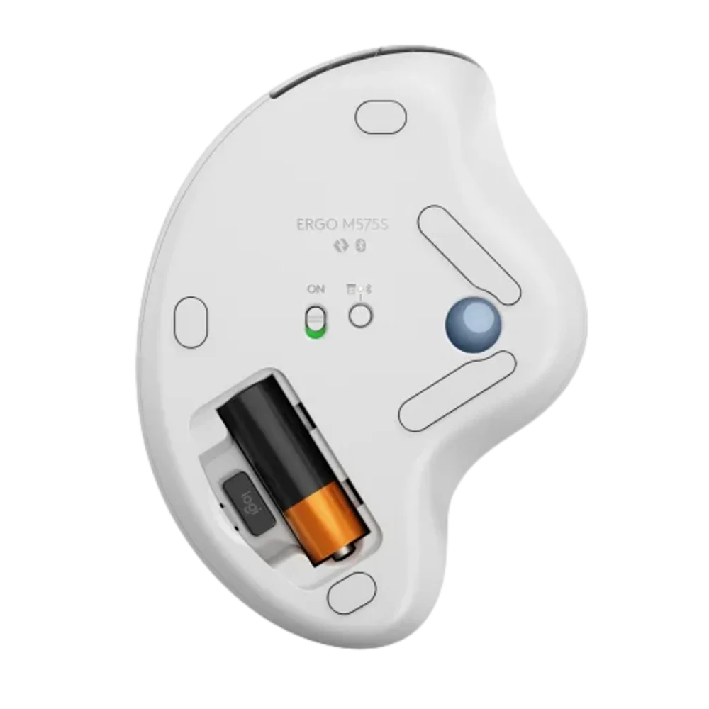  עכבר ארגונומי בצבע אופווייט LOGITECH ERGO M575S WIRELESS TRACKBALL 