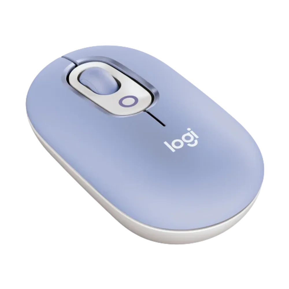  עכבר אלחוטי בצבע לילך LOGITECH POP EMOJI 