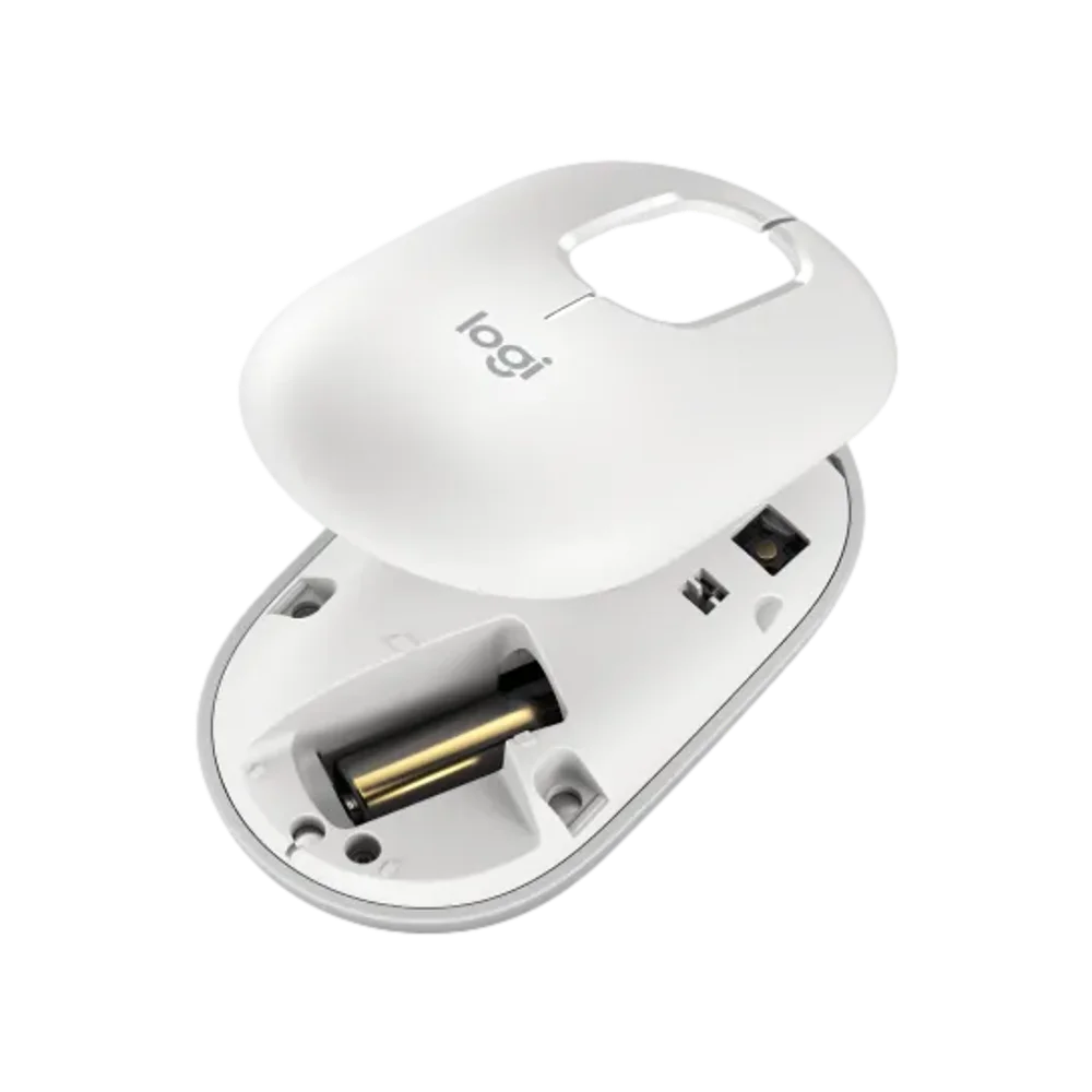  עכבר אלחוטי בצבע אוף-ווייט LOGITECH POP EMOJI 