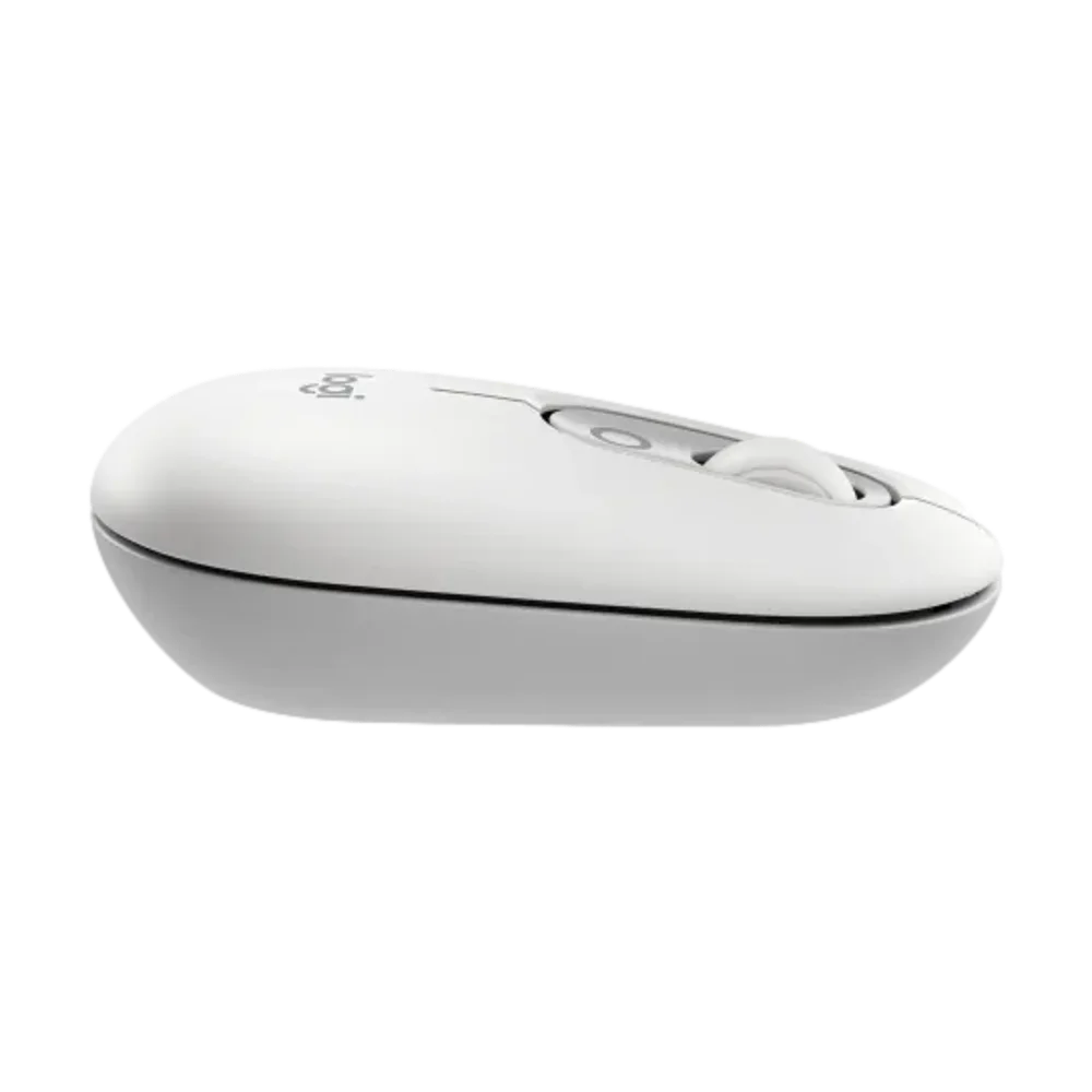  עכבר אלחוטי בצבע אוף-ווייט LOGITECH POP EMOJI 