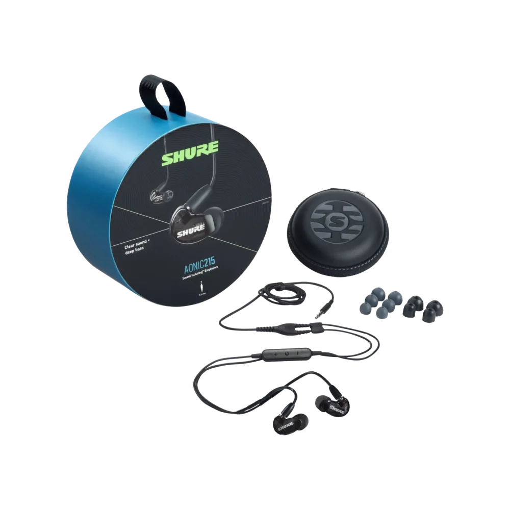  אוזניות AONIC 215 Sound Isolating™מבית SHURE 