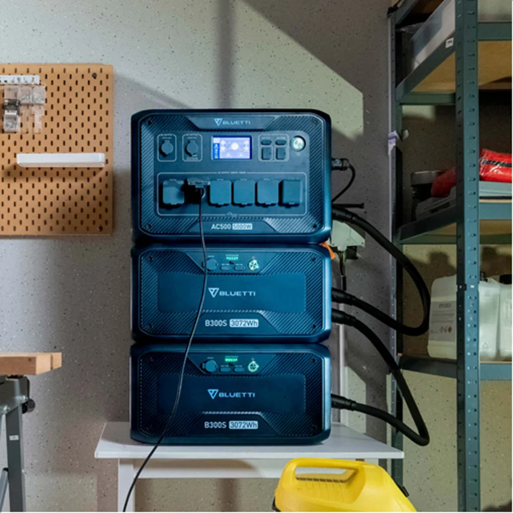  באנדל תחנת אם BLUETTI AC500+ שתי (2) סוללות הרחבה B300S Battery 