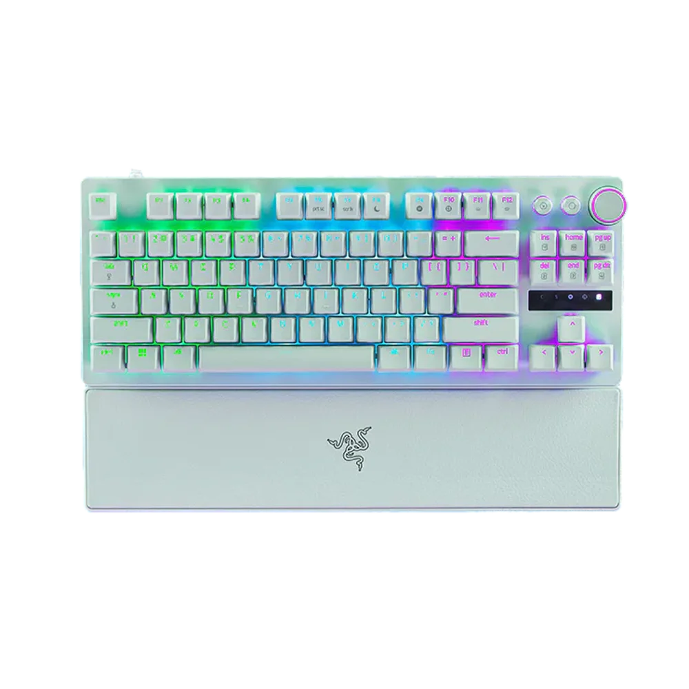 מקלדת RAZER HUNTSMAN V3 PRO TENKEYLESS WHITE 