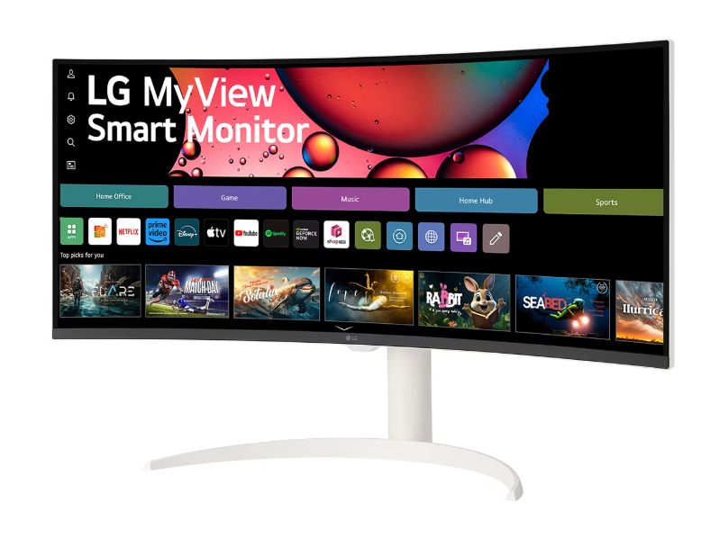 מסך מחשב קעור LG MyView Smart 34SR65QC-W